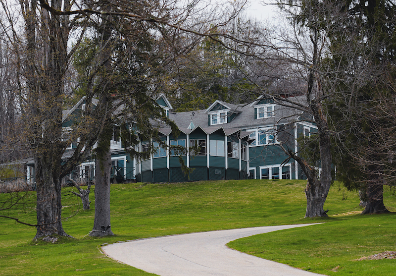 The view from the driveway
