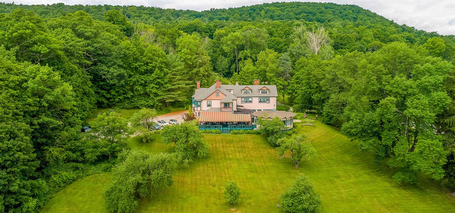 The Apple Tree Inn, viewed from the air