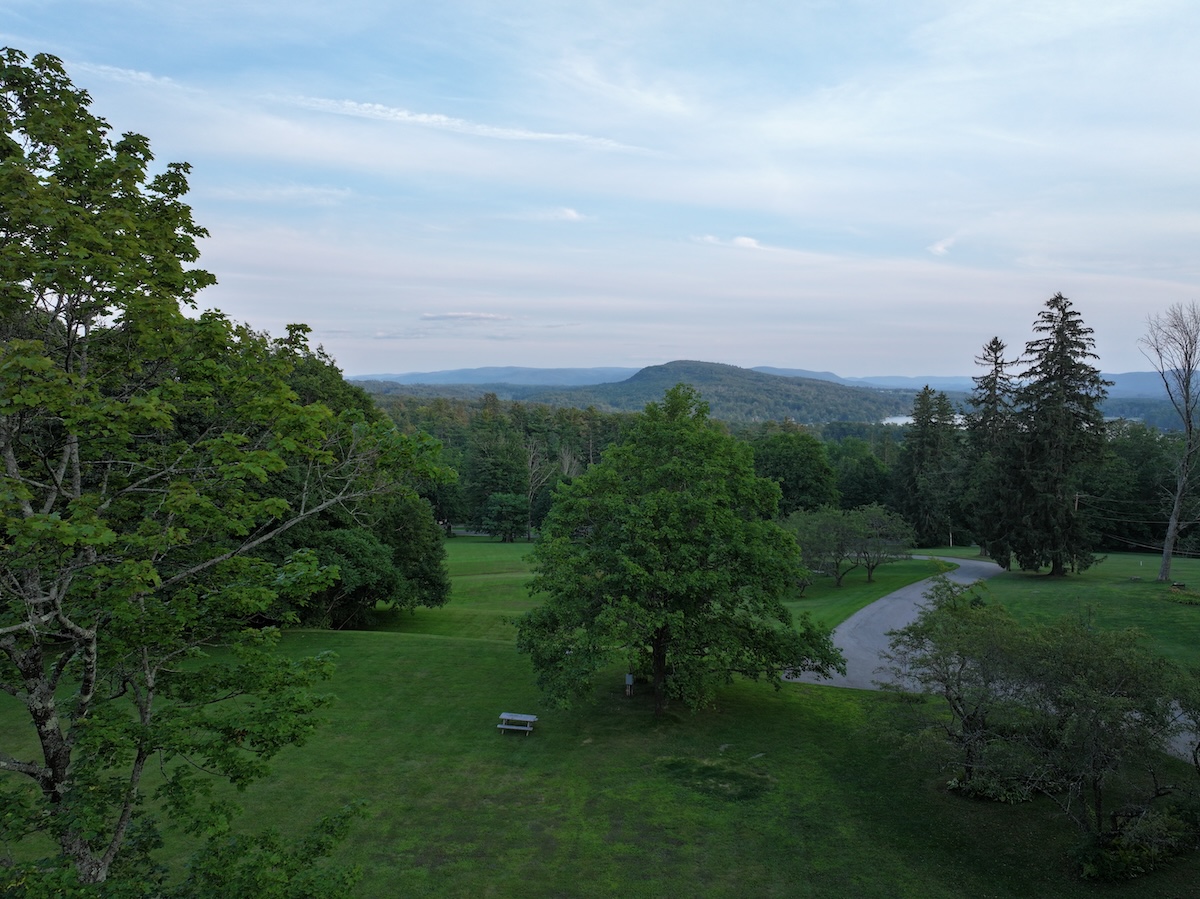 The view from the lodge