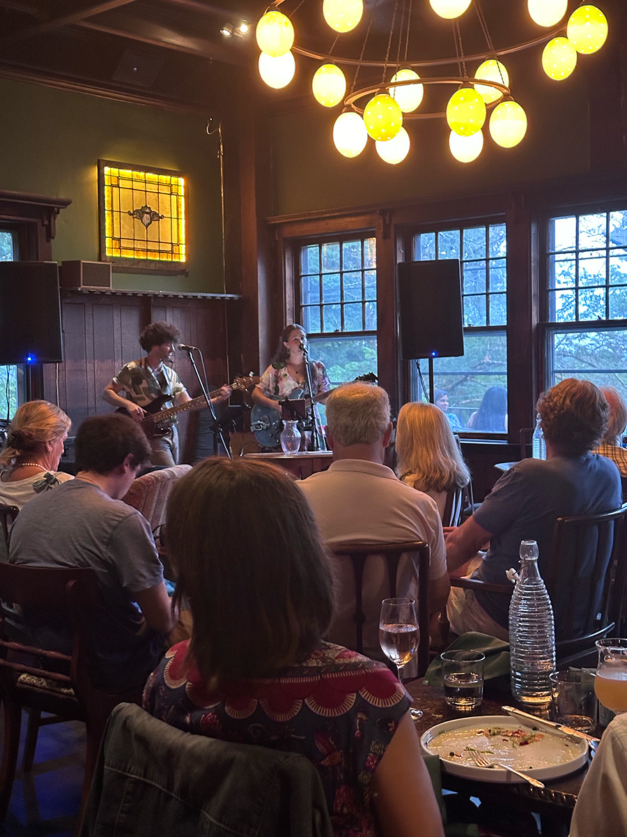 Live music in the Ostrich Room